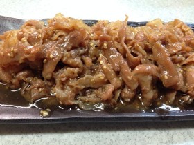 シェフ直伝美味・牛豚バラスライスの甘辛煮